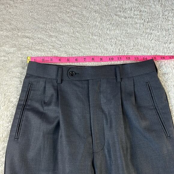 Naldini Italian hand tailored suit super 150 wool 30x28 Short - Picture 10 of 15